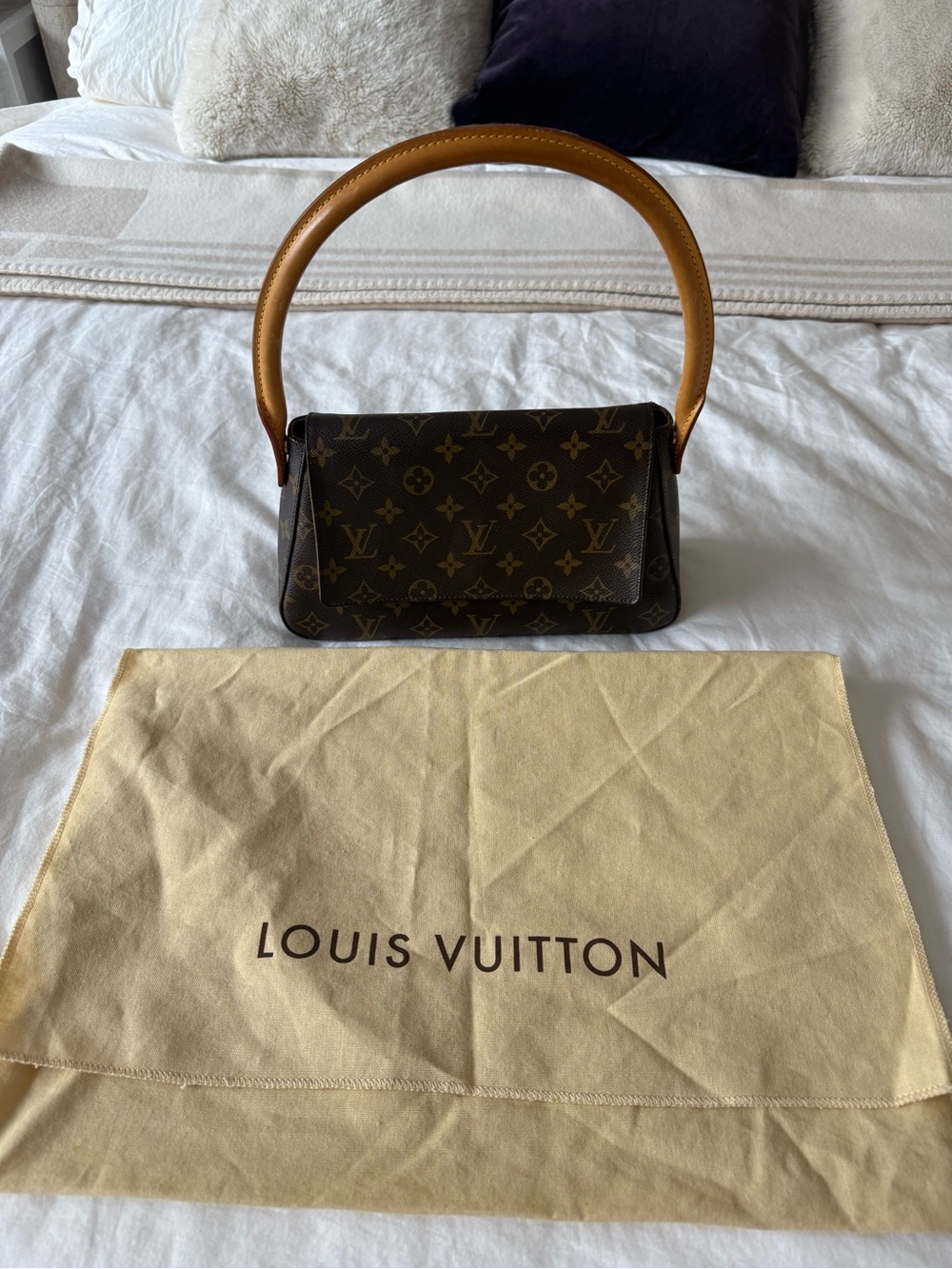 Louis Vuitton Monogram Mini Top Handle Bag in Brown and Tan